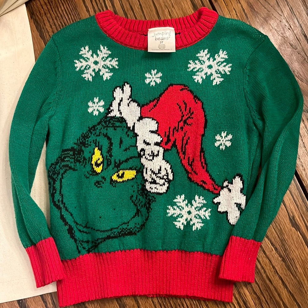 Kids grinch sweater